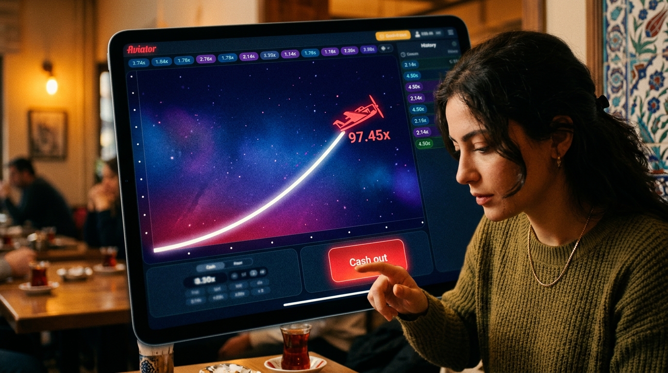 aviator temalı sinematik pist ve uçak atmosferi
